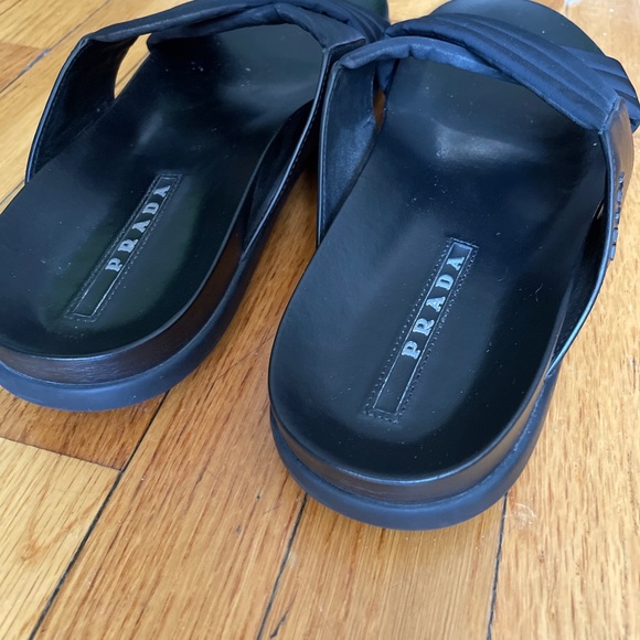 Prada Leather Slippers size 9 - Picture 2 of 3